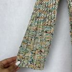 BCBG MaxAzria Green Hooded Pocketed 3/4 Sleeve Sweater Sz Small Photo 4