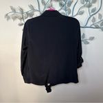 Style & Co ❤️. Black collared embellished button up shirt Sz PM EUC CLEARANCE Photo 6