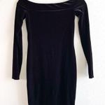 Bailey 44 Dress Black Stroke of Midnight Off-the-Shoulder Velvet Cocktail Sz XS Photo 2