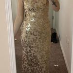 City Triangles Gold  Sequin Dress Photo 0