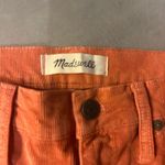 Madewell  classic straight Jean 28t orange corduroy Photo 2