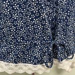 Victoria's Secret Victoria’s Secret Navy Dotted Babydoll Lace Tank Photo 2