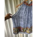 Anthropologie Bhanuni By Jyoti Jina Halter Beaded Embroidered Blouse Petite M Photo 4