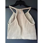 Free People  Movement Ribbed Beige Tank Top with Racerback Photo 1