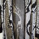 St. John  Cardigan Petite Size P Duster‎ Knit Yellow Tag Resort 2013 Black Silver Photo 1