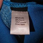 Ming Wang  Womens‎ Blue Colorblock Open Front Cardigan Sweater Small Photo 3