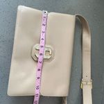 Fred Hayman Beverly Hills handbag convertible clutch beige leather Vintage Photo 9