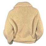 Hollister ✨ Tan Cropped Half-Zip Teddy Sz Large Fleece✨ Photo 5