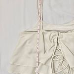 Free People Tropical Wave Cream Lace Back Crop Tank Top - M Photo 8