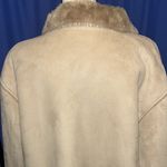 FUDA New York Cream Faux Fur Trim Coat Photo 3
