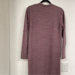 Free People  Beach Dusty Mauve Long Line Cardigan Sweater Duster XS Oversized Photo 8