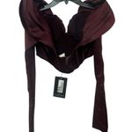 Pretty Little Thing  Plum Premium Constructed Satin Bardot Corset Top NWT size 4 Photo 3