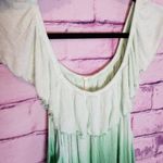 Free People CORA LEE TEE OFF SHOULDER OMBRE GREEN Photo 2