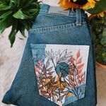 Carmar Denim Hand Painted Mom Jeans Photo 0