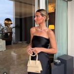 ZARA dress midi little black satin sleeveless party coctail Photo 1