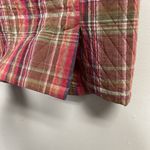 cj banks  Womens 1X Pink Plaid Quilted Jacket Vest Button Ranch Rodeo Old Money Photo 7