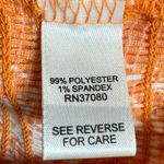 Cato bright tangerine orange and white paisley smocked top size 26/28W Photo 4