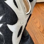 Dan Post Vintage  Black Suede White Stitching Cowboy Western Boots Size 6M Photo 13