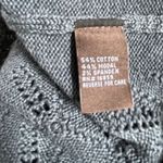 J McLaughlin Knit Crochet Knee Length Sweater Dress Size Small u Pointelle Patte Gray Photo 7