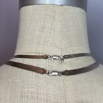 Two vintage 925 sterling silver herringbone necklaces Made in Italy Photo 2