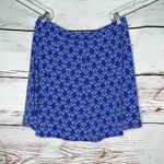 Susan Graver Size L Blue & White Geometric Print Pull On Skort - Skirt w/ Shorts Photo 1