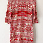 J. McLaughlin  Sophia Pool Party Geo Printed Bodycon Dress in Red Taupe Photo 0