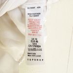 Topshop  White Button Down Tie-Front Shirt Size 8 Photo 6