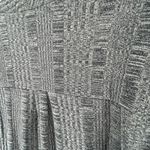 Suzanne Betro Sweater 1X Gray Textured Faux Wrap Front Stretch Surplice Cozy Top Photo 4