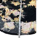 Free People Black Floral Button Down Shirt Photo 5
