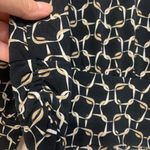 Adrienne Vittadini  Black Chain Link Long Sleeve Turtleneck Large Blouse.    2375 Photo 4