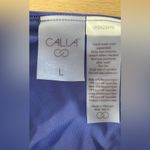 Calia Ruched Side Tie High Rise Swim Bottoms purple size large NWOT Photo 4