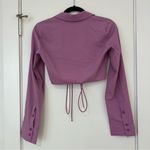 ZARA Purple O Ring Crop Top Photo 6