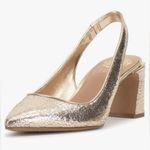 Vince Camuto  Women's Hamden Slingback Gold Pumps Heels Shoes 7 Photo 6