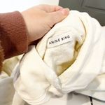 ANINE BING Sport Harvey Organic Cotton Oversized Graphic Sweatshirt White XS Photo 2