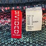 H&M Divided by  Women's Aztec Knit Cardigan Sweater Size 4 Multicolor Photo 4