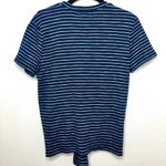 MELLODAY  Navy White Tie Front Crewneck Tee Size Small Photo 4