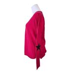 J. Society Red Round Neck Elbow Patch Long Sleeve Sweater SMALL Fall Retro Photo 3