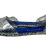 Jeffrey Campbell Jelly Love Silver Glitter D’Orsay Flats Size 8 Photo 2