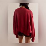 Free People NWT We The Free Camden Cropped Sweatshirt - red convertible - XS Photo 3