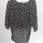 WAYF  Patterned 100% Polyester High Low Blouse Photo 7