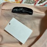 Small womens short sleeve pretty in light pink ruffle t shirt dressy casual Photo 3