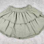 Aerie  Layered Riffle Mini Skirt Green Size S Small Photo 0