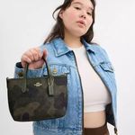 Coach NWT City Mini Tote Bag In Signature Camo CW033 Photo 9