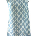 Moulinette Soeurs Anthropologie 100% Silk Blue Cream Roman Sleeves 10 Photo 0