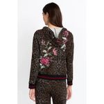 Johnny Was  Women's Erin Athletic Zip Up Hoodie Jacket & Trouser Pants Size L Photo 2