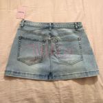 Juicy Couture Light Blue Denim Skirt with Pink Label Photo 1
