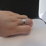 Handmade American Flag stainless steel ring - US size 9 Photo 2