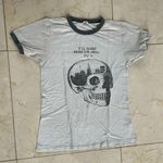 Brandy Melville John Galt  Skull I’ll Sleep When I’m Dead Tee Sz OS Photo 0