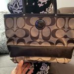 Coach  Brown & Tan Signature Canvas Shoulder Bag Photo 2