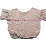 Love + Joy  sheer floral blouse Photo 2